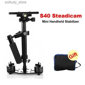 مثبتات S40 Steadicam 40cm Mini SteadyCam Pro Camera Camera مثبت للكاميرا الرقمية Canon Nikon SLR Q240319