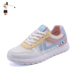 Stivali nuove scarpe da golf da golf donne bianche rosa donne da golf allenamento atletico da golf non slip sneaker da golf da golf da golf donne