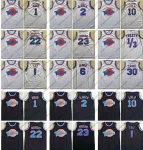 Mens Tune Squad Space Jam Moive Basketball Jerseys LOONEY TOONES 22 Murray 1 Bugs TAZ 10 Lola 2 DDUCK 23 Michael 13 Tweety 6 J2586684