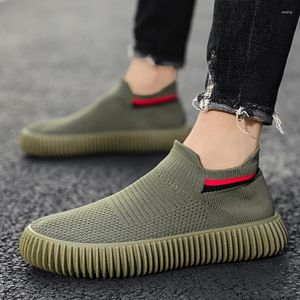 Outdoor-Schuhe für Herren, Frühling, Walking 5, 2024, flach, lässig, rutschfest, für Herren-Turnschuhe, klassisch, trendig, Socke, Tenis-Schuh, Zapatillas de Hombre, S 631 s