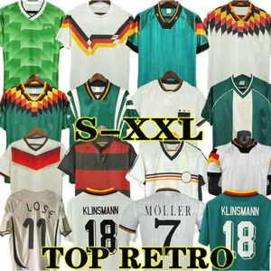 Matthaus Dünya Kupası 1990 1998 1988 Almanya Retro Littbarski Ballack Futbol Jersey Klinsmann 2006 2014 Gömlek Kalkbrenner 1996 2004 Hassler Bierhoff Klose