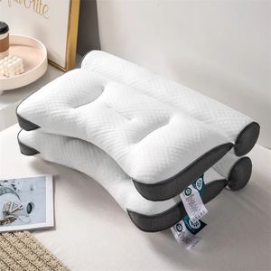 Cervical Pillow Orthopedic Core Latex Memory Slow Rebound Relax Soft Breattable Ventilate For Home EL 240304