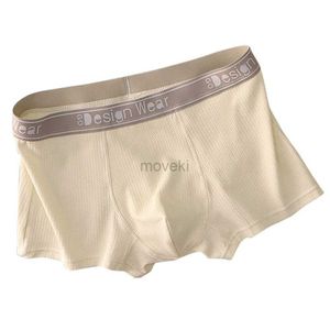 Cuecas de algodão dos homens calcinha jacquard boxer shorts e cuecas bulge bolsa briefs cor sólida respirável macio boxers masculino 24319