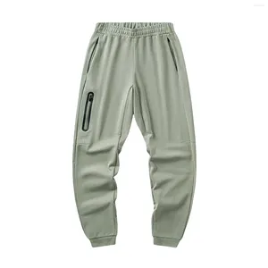 Calças masculinas pequeno footguard malha longo solto desportivo casual elástico calças moda streetwear baggy para masculino