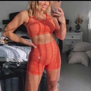 Gymshark Tayt Fitness Yoga Aracı Demir 3/4 Pantolon Kadınlar Hayati Yüksek Bel Sıkı Bel Kalça Hip Spor Sıkı Şort