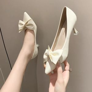 Pumps Designerparty 2023 New Bowknot Summer Women High Heels Sandalen sexy modische modische dünne High Heels Slipon Casual High Heels