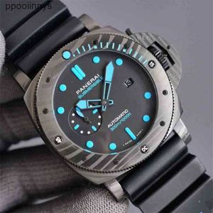 Paneraiss Men's Wrist Hotes Automatic Swiss Watch Series 47 / 42mm Carbon Fiber Composite Men Men Men Super Win-Jldt