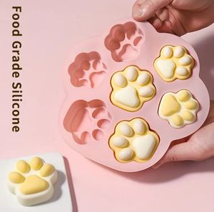 Pet Paw Silicone Cake Pan - Non-Stick Baking Mold for Pupcakes, Treats, and Crafts, Dishwasher Safe, Cute Design