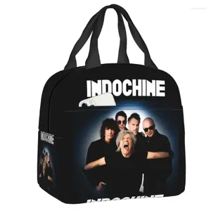 Storage Bags Indochine Bag For Outdoor French Rock Singer Reusable Picnic Thermal Cooler Insulated Lunch Box Women Tote Container