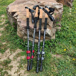 Sticks Lighten Up 2sts Aluminium Alloy Trekking Poles Outdoor Trekking Poles Camping Portable Walking vandringspinne för nordiska äldre