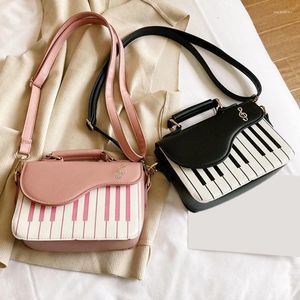 Borse a tracolla Simpatico modello di pianoforte Moda in pelle PU Borsa a mano da donna casual Borsa a tracolla a tracolla Totes da donna con patta Bolsas