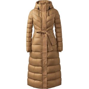 Piumino invernale da donna caldo con cappuccio imbottito in cotone abbigliamento da donna slim lungo piumino cappotti intrecciati elegante poliestere