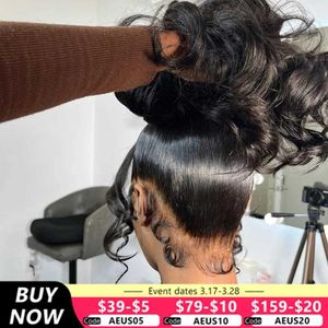 Synthetic Wigs Body Wave 360 Lace Wig Human Hair Pre Plucked Transparent 13x4 Lace Frontal Wig Brazilian Hair Wigs For Black Women Bling Hair 240328 240327