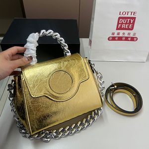 Handhållen axelväska kedjepåse kvinnor på väskor designer handväska hårdvara avatar kedja crossbody handväska äkta läder klaff koppling borttagbar rem