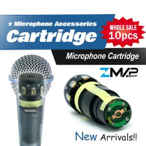 Microphones Free Shipping!! 10pcs Capsule Cartridge For BETA58A BETA57A Wired Microphone Capsule Supercardioid Dynamic Direct Replacement