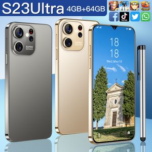 S23Ultra Android Smartphone Touch screen Tela colorida 4G 3GB 8GB RAM 64GB 256GB 1TB ROM Tela HD de 6,3 polegadas O sensor de gravidade Smart Wake suporta vários idiomas