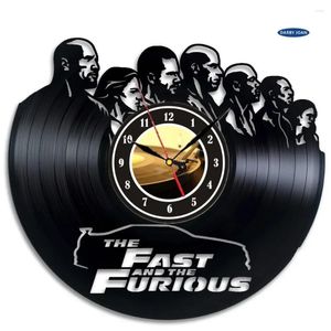 Wall Clocks Saat Fast And Furious Record Clock Art Home Decor Room Design