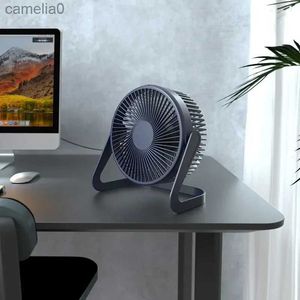 Elektrische Fans 360 Rotierenden 5 Zoll USB Desktop FanMini Einstellbare Tragbare Elektrische Fan Sommer Stumm Luftkühler Für Home OfficeC24319