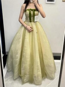 Vestidos casuais 2024 primavera mulher princesa vestido noivado malha frança vintage doce coreano fada festa de noite