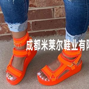 Ny 2020 Spring Fish Mouth Womens Sandals Elevated Candy Color Casual Womens Shoes 200620