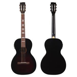 Gitarr Stock 38 tum akustisk gitarr Basswood Top High Gloss 6 String Folk Guitar med små brister