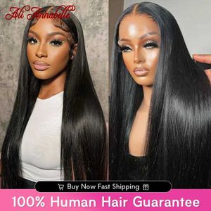 Synthetic Wigs Ali Annabelle Straight 13x4 Lace Frontal Human Hair Wig For Women 4x4 Closure Wigs Human Hair Lace Frontal Wig 240328 240327