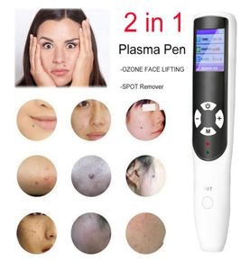 2 in 1 Plasma Pen Freckle Remover Machine and Ozone AntiWrinkle Device LCD Mole Tattoo Skin Tag Dark Spot Removal6322061