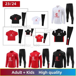 2023 2024 AAC Milans Football Train Training Suit Giroud Soccer Tracksuits Jackor Surtementment Men and Kids Kit Sportwear Casual Suit