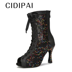 Sapatos Cidipai Sole Sole High Top Dance Boots Women Ballroom Sapatos de dança