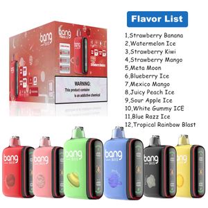 Vapes usa e getta Led Sigaretta elettronica digitale bangBOX Pro Puff 18000 Vape Mesh Bobina Vaper Pen puffbar 650Mah Batteria puff tornado HIFANCY puff 15k puff 16k Cig