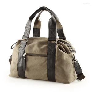 Väska vintage multifunktion designer mäns casual canvas reser män axel crossbody messenger man handväska bolso