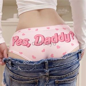 Damenhöschen DeanFire Kawaii 3D-Höschen Damenunterwäsche Ja Papa Herzen Lustiger Aufdruck Schöne Push-Up-Slips Dessous Tanga für Frauen 24323