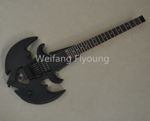 Gitar Flyoung 24 FRETS Başsız Mat Siyah Ele Gitar Çapa Şekli ile, Özelleştirme Teklif