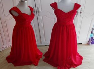 New Arrival Two Shoulders Lace and Chiffon Aline Long Prom Pageant Bridesmaid Dresses7326114