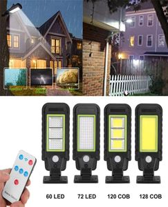 Solar Street Lamp Outdoor Wireless Motion Sensor Security Wall Light med 3 belysningslägen som är lämpliga för Gardens Street Courtyards2501074