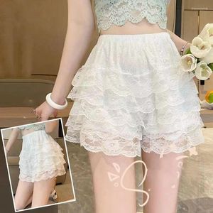 Women's Panties Floral Lace Safety Pants Women Loose Lolita Shorts Summer Thin Underwear Anti-Emptied Underpants For Under Dresses