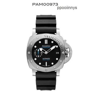 Paneraiss Automatic Men يشاهد Paneraiss Mens Watch Luminor Series Series Diving Series 973 Rubber Strap Men Waterproofwatches Stains Stains Stail Tethical