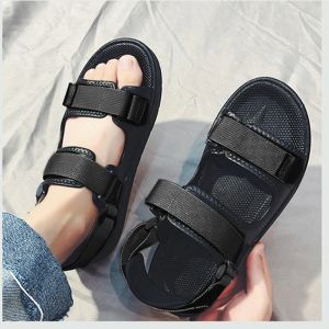 부츠 New Man Sandals 소프트 바닥 남성 여름 해변 신발 단색 신발 솔 슬립 오픈 발가락 남성 샌들 해변 슬리퍼 NANLX29