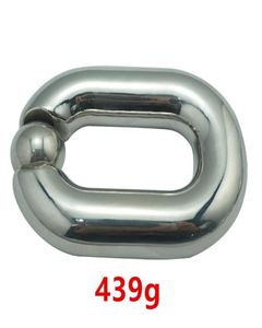 Ağır top sedye skrotal esaret paslanmaz çelik metal horoz kafes penis yüzüğü erkek cihazlar fetiş seks oyuncakları için1399990