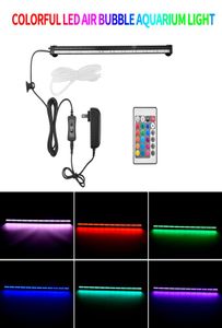 Luzes de aquário iluminadas tira de aquário cor controle remoto gás RGB LED com RBG ajustável 1697975