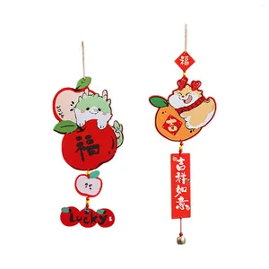 Decorazione per feste Drago cinese in PVC appeso ornamento fortunato parole di benedizione R anno 2024 per accessori da soggiorno leggeri