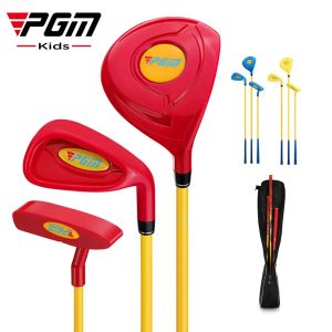 Clubs PGM 25 Years Old Kids Golf Club Set Golf Training Wood Iron Swing Putter Bag Boy Girl Beginner's Golf Accessories JRTG011