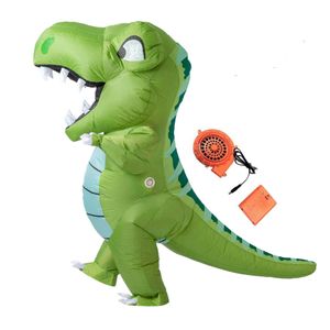 Mascot Dinosaur Uppblåsbara kostymer Jul Halloween Doll dinosaurie Uppblåsbara kläder i lager vuxen (150-190 cm)