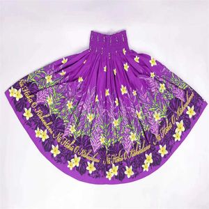 Customer Accepted 5 Colors Hula Pau Skirt with Floral Print Fashion Accessories Ladies Skirt for Hawaii Dance Party