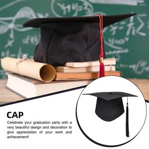 Berretti Congratulazioni Cappello da laurea Unisex Cerimonia di laurea universitaria Scuola superiore accademica Forniture per feste fai da te