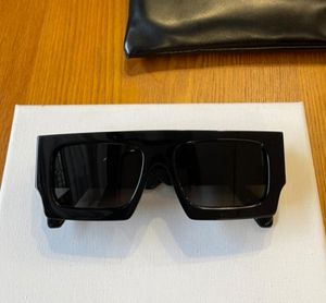 Schwarze rechteckige Sonnenbrille, graue Linse, Sport-Sonnenbrille für Herren, coole Hip-Hop-Brille, Mode-Accessoires, Brillen mit Box8969094