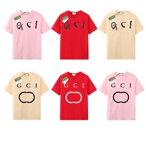 Camisetas femininas e masculinas Gfam GUCGI manga curta antiga família camiseta unissex marca moderna casual solto algodão manga curta feminino estilo nostálgico clássico
