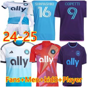 23 24 Charlotte Soccer Jerseys Copetti FC Westwood Home Fans Player Version Home Shirt Men Kids Kit Bronico Vargas Bender Swiderski Tuiloma Malanda Vargas