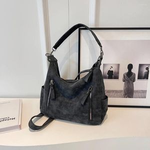 Sznurka dla kobiet retro crossbody torba skórzana vintage ramię odłączany pasek moda moda pod pachą kobiety codzienne randki