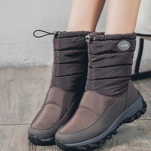 Botas BOTAS BOTAS BOTAS DE PELO DE NEW PARA MULHERES BOTAS DE PLATAGEM DE PLATAÇÃO DE PLATA DE ZIPPER MULHER MANHA MODIMENTO MOLE